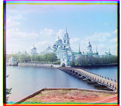 monastery: red shift (2, 3), green shift (2, -3)