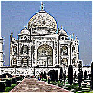 Taj Mahal sharpened with alpha 15